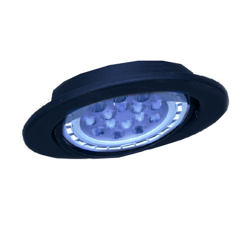 Embutido dicroica móvil antideslumbrante negro